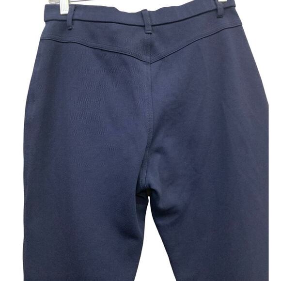 St. John Sport By Marie Gray Straight Leg High Rise Navy Pants SZ 6 - Picture 4 of 10